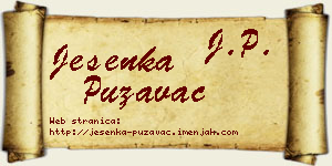 Jesenka Puzavac vizit kartica